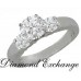 1.40 CT Women's Round Cut Diamond Engagement Ring